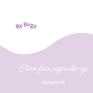 Twee fase oogmake-up remover